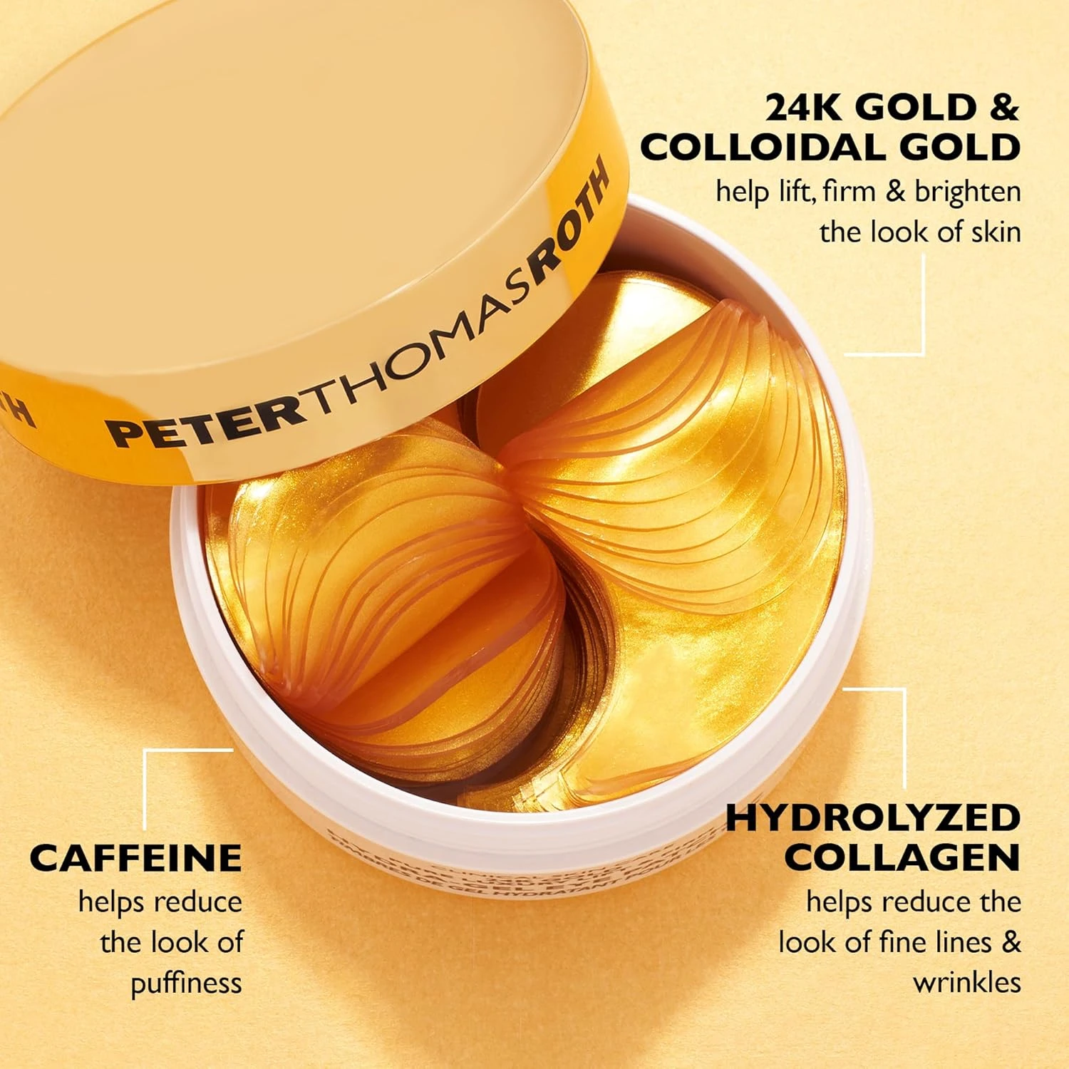 Peter Thomas Roth 24K Gold Pure Luxury Lift & Firm Hydra-Gel Eye Patches (60 Pat