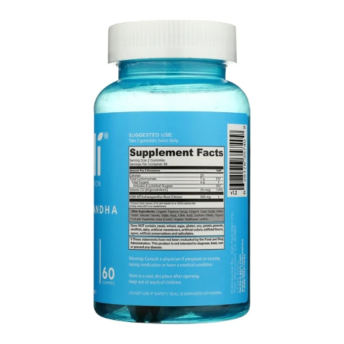 Goli Nutrition Ashwagandha Gummies Mixed Berry Dietary Supplement, 60 Gummies جو