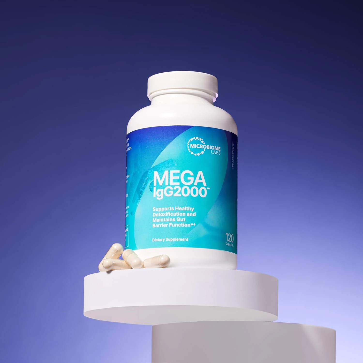 Microbiome Labs Mega IgG2000 - Dairy-Free Bovine Serum Capsules - High Concentra