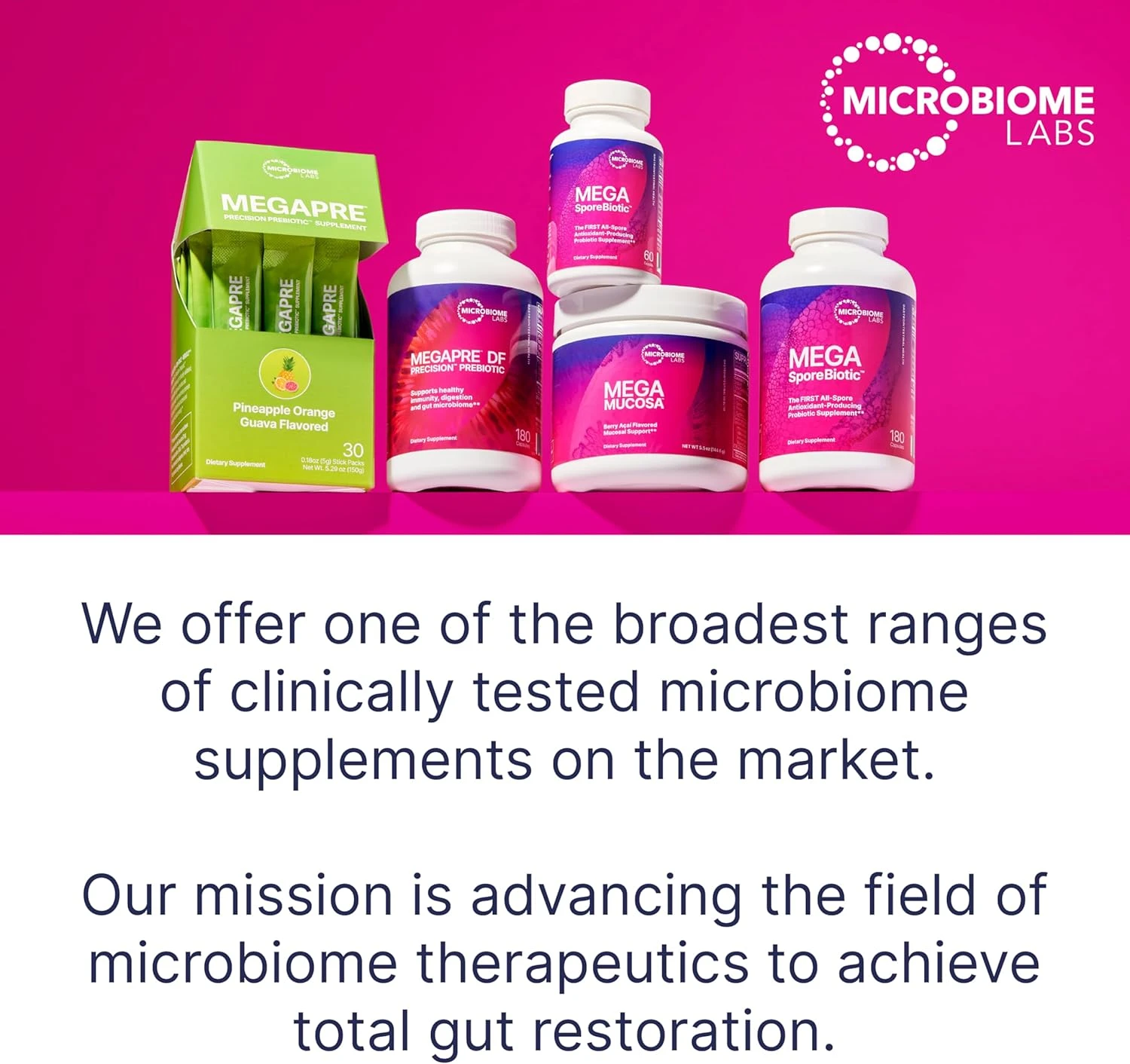 Microbiome Labs Mega IgG2000 - Dairy-Free Bovine Serum Capsules - High Concentra