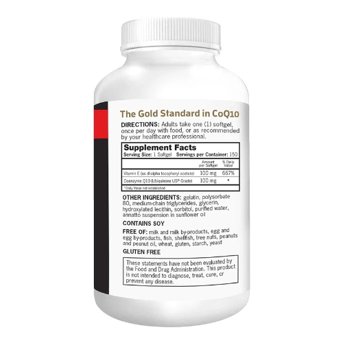 Aqualief Co Q-10 Qunol Ultra Coq10 100Mg, 3X Better Absorption, Patented Water A