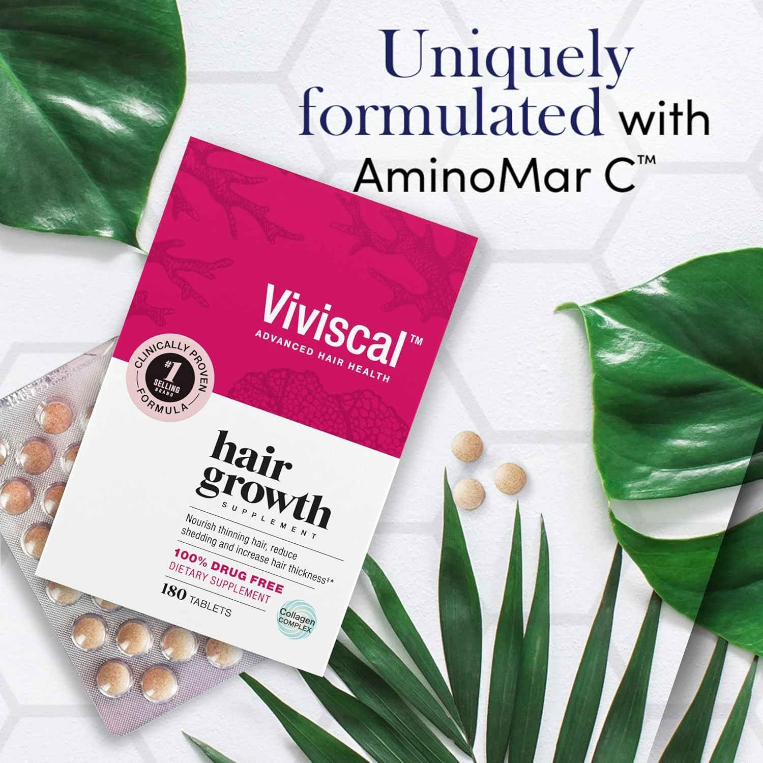 Viviscal Hair growth supplement for women, 60 Count, 1 Month Supply