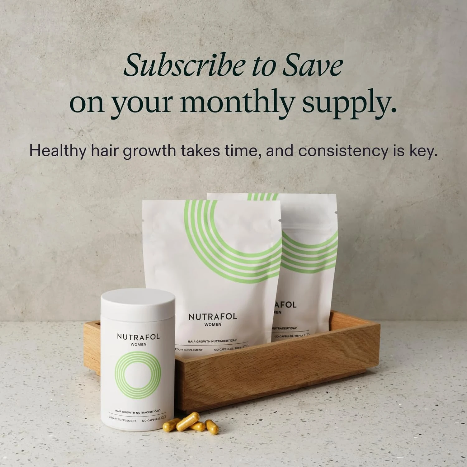 Nutrafol Women Hair Growth Supplement. Clinically Proven for Visibly Thicker, St