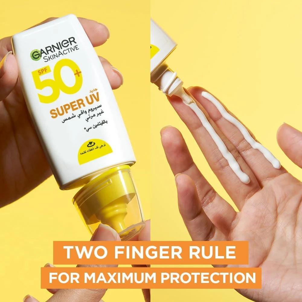 Garnier Skin Active Invisible Serum Sunscreen Vitamin C SPF50+ PA++++, for Men a