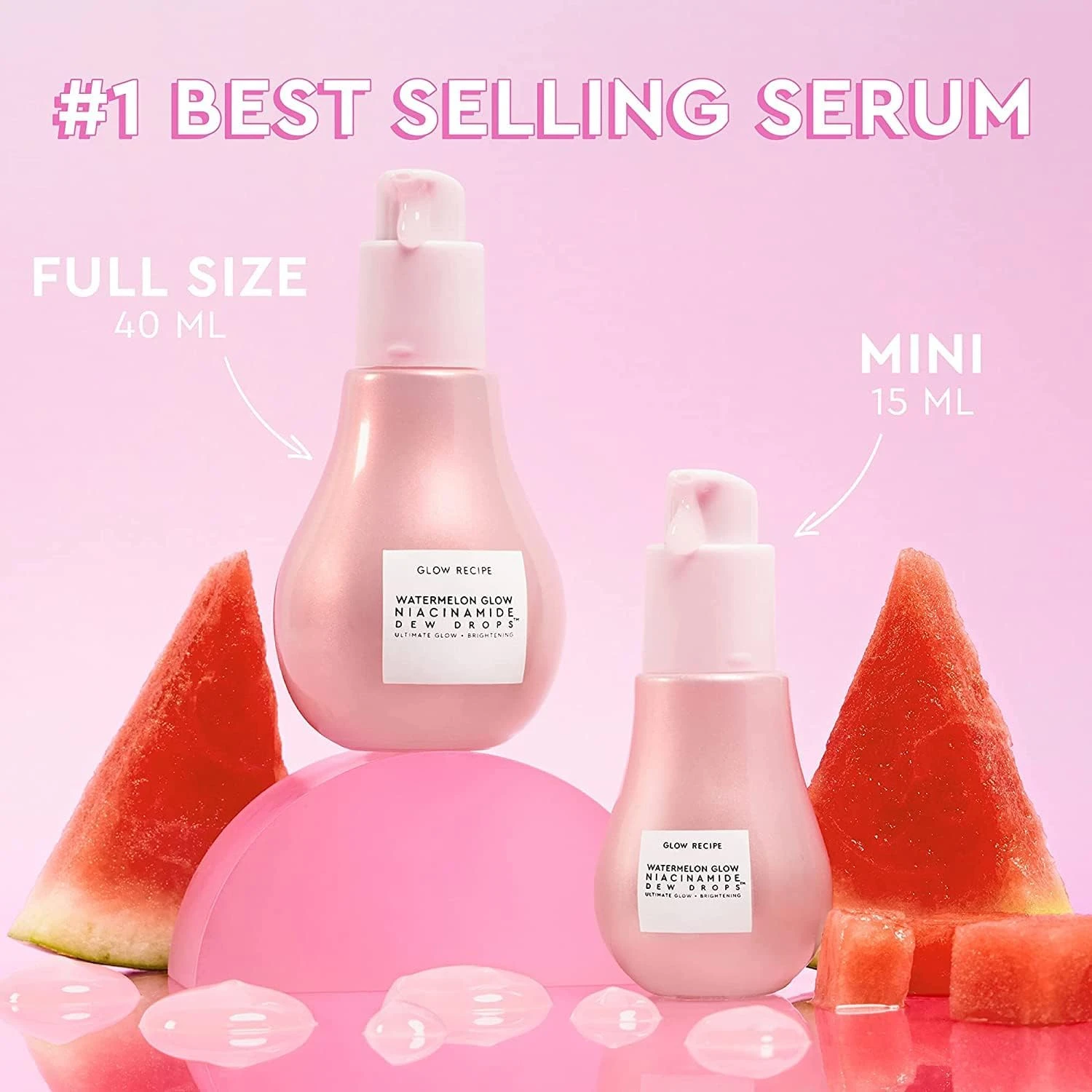 Glow Recipe Niacinamide Dew Drops Face Serum - Hydrating Korean Skincare & Illum
