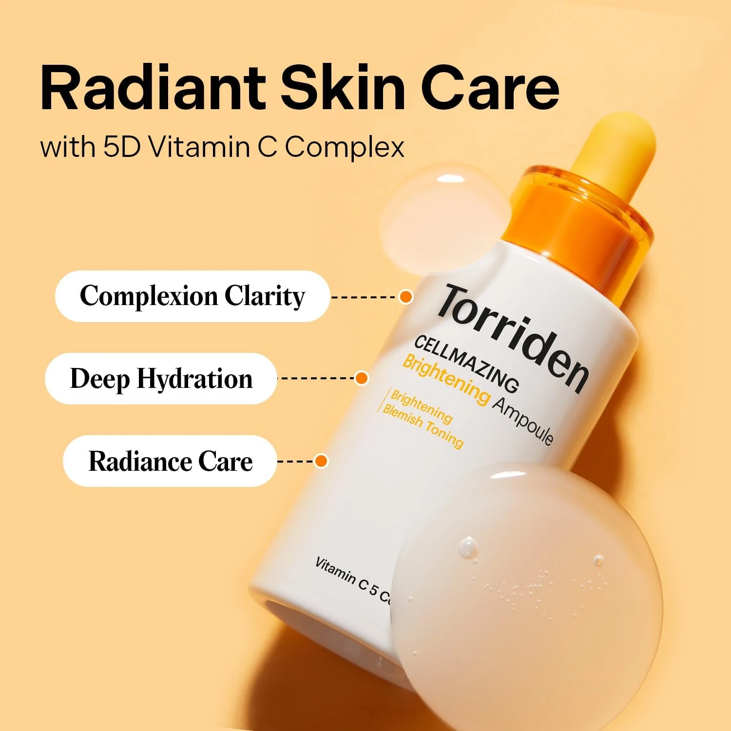 Torriden CELLMAZING Vita C Ampoule 1.01 fl. Oz | Refining Sagging Pores and Skin