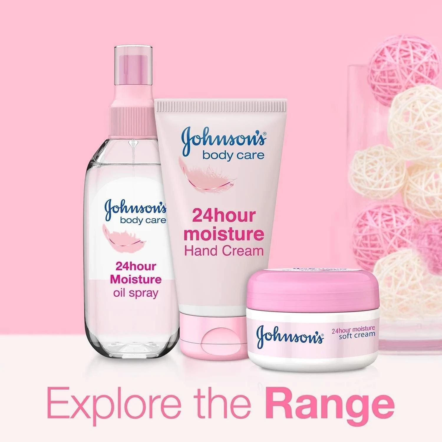 Johnson's 24 Hour Moisture Body Oil Spray, 150ml - Non-Greasy, Easily Absorbed B