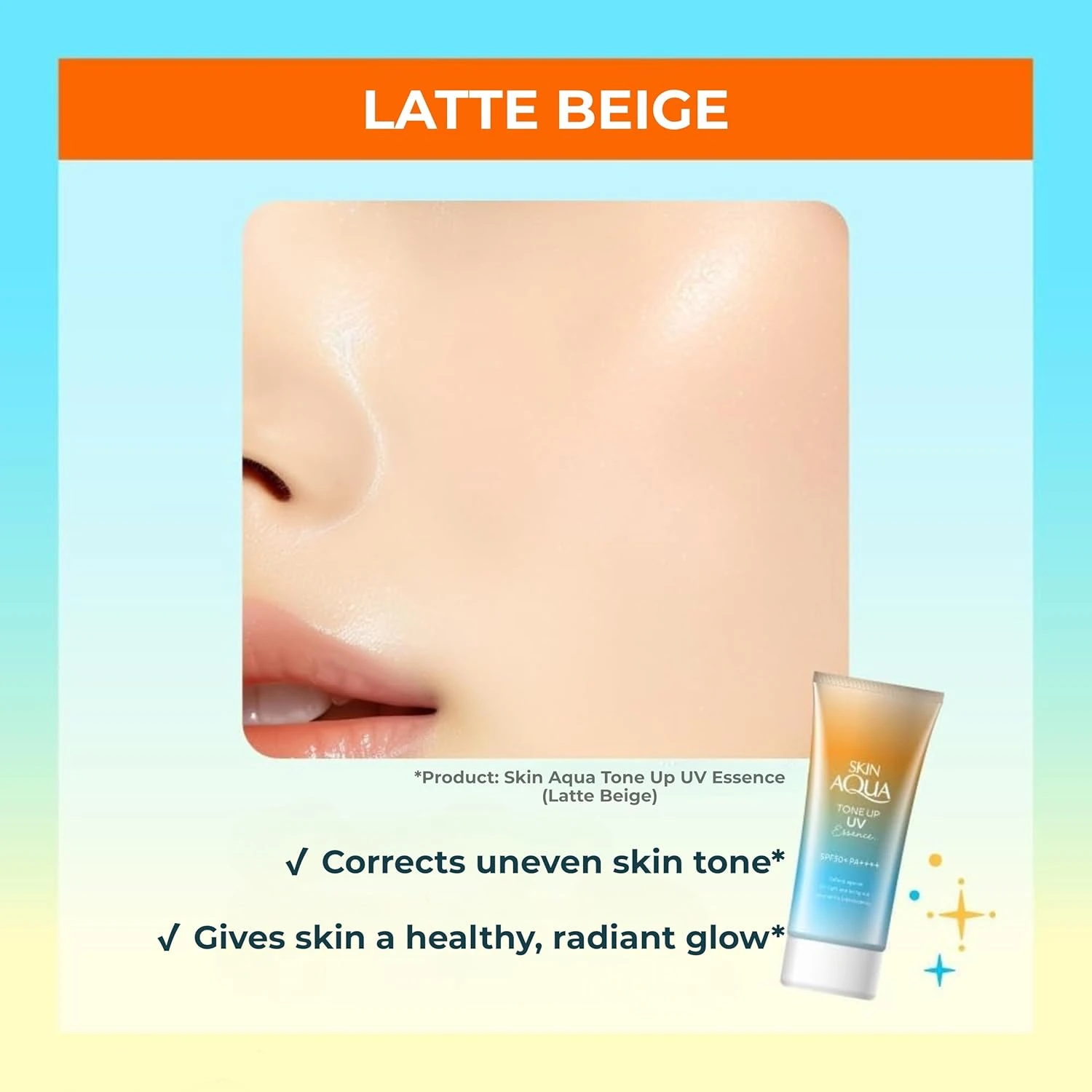 Skin Aqua Tone Up UV Essence Latte Beige 80g - SPF50+/PA++++