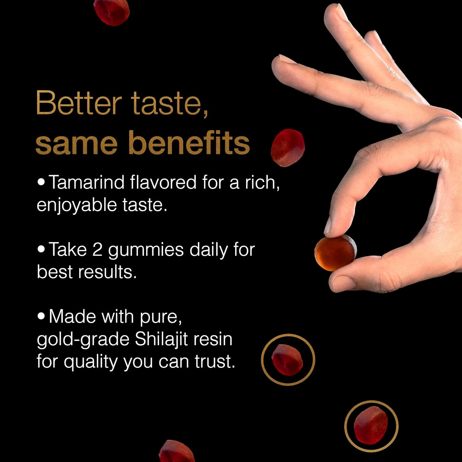 Be Bodywise 3000 Mg Pure Shilajit Gummies Gold I Lab Tested I No Added Sugar I K