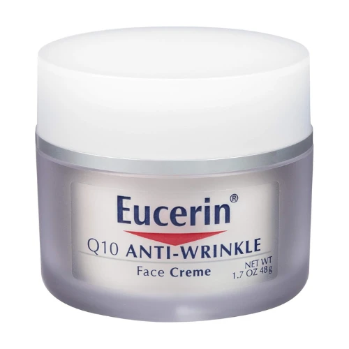 Eucerin Q10 Anti-Wrinkle Face Cream, Unscented Face Cream for Sensitive Skin, 1.