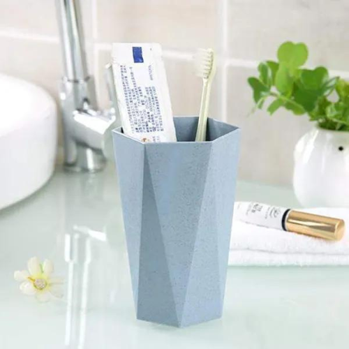 Wavy Design Mouth Wash Cup Gargle Cup Bathroom Toothpaste Toothbrush Holder Cup