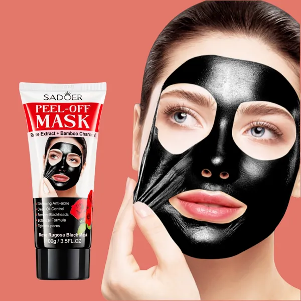 Natural Organic Face And Nose Cleansing Peel Off Black Mask For Blackhead Remove