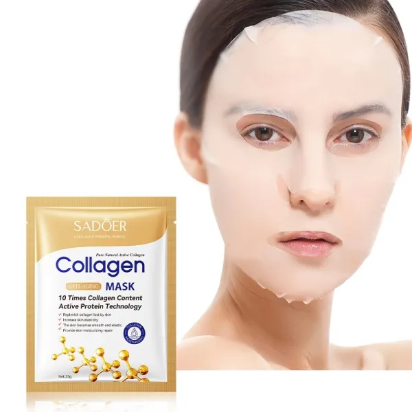 2 Pcs Moisturizing Anti Wrinkle Face Masks Repair Brightening Skincare Collagen