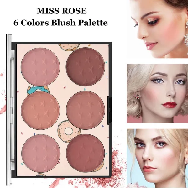MISSROSE six-color blush eye shadow natural long-lasting concealer waterproof sk