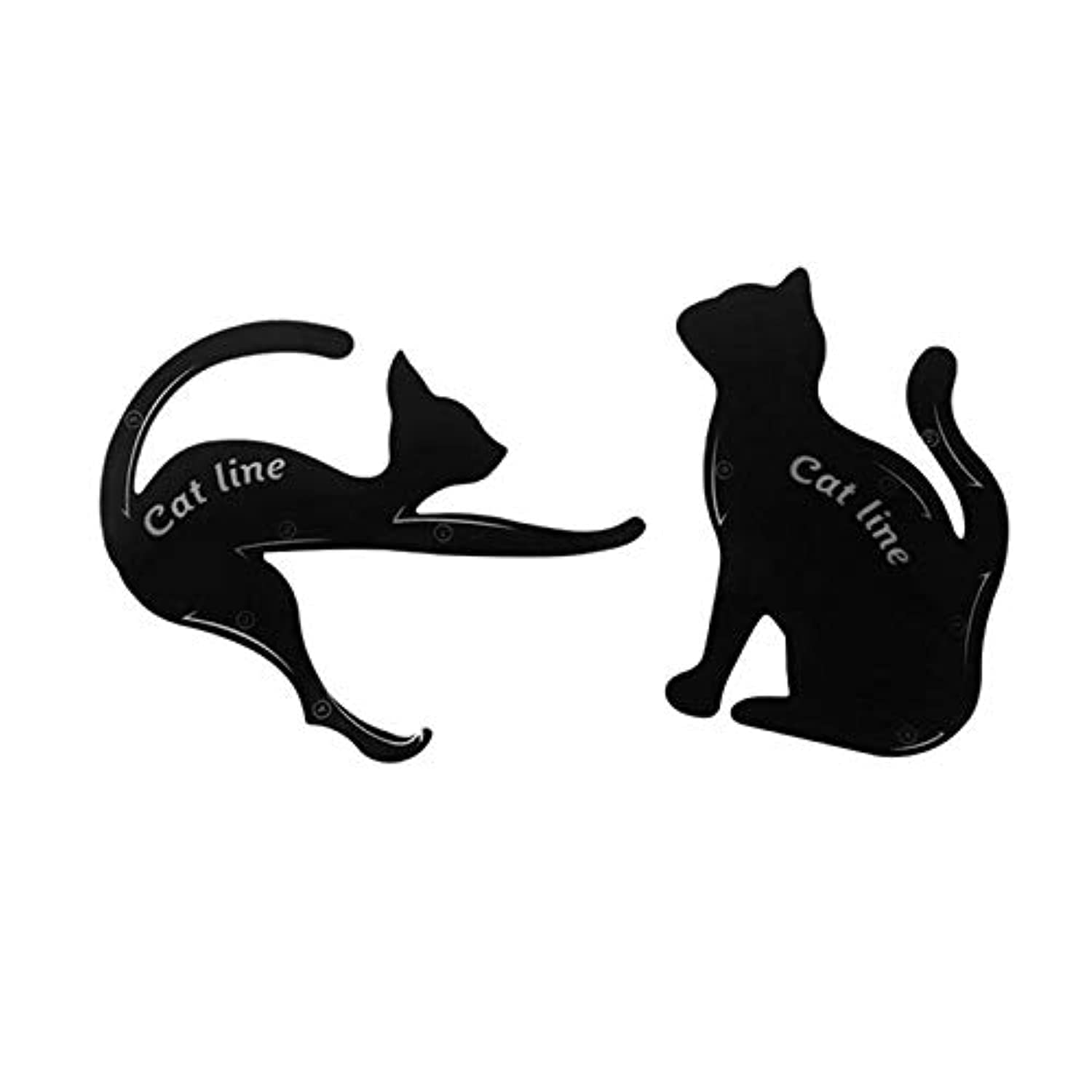 Cat Eyeliner Guides Quick Smooth & Stunning Makeup - Medium Coverage Natural Bla