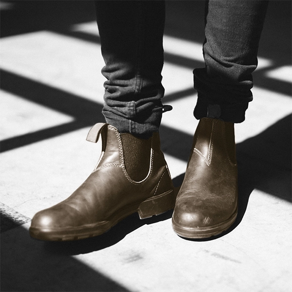 Slip-On Men Shoes, High Top Brown Shoes, Round Toe Party Formal Wear Shoes, Men