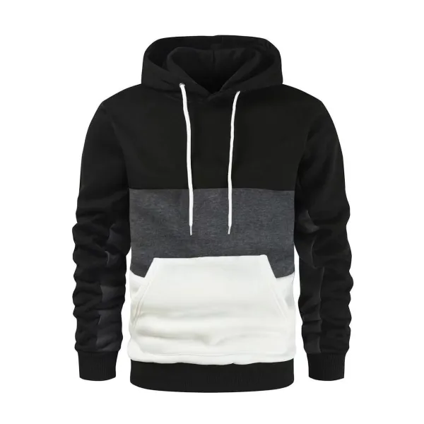 Men's Winter Hoodie Stylish & Warm Outdoor Jacket with Double Pockets