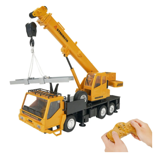 3822 1/24 10CH RC Car Truck Crane Remote Control Construction Children's Enginee