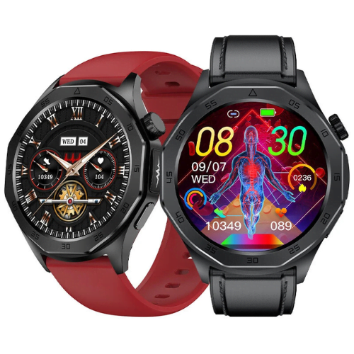 ET480 Smart Watch - 1.43" AMOLED, ECG, Non-Invasive Glucose, Health Monitoring, 