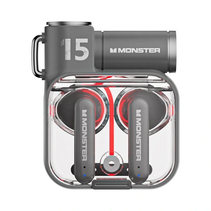MONSTER XKT15 TWS Wireless Earbuds bluetooth Earphone Bass HiFi HD Calls Semi-in