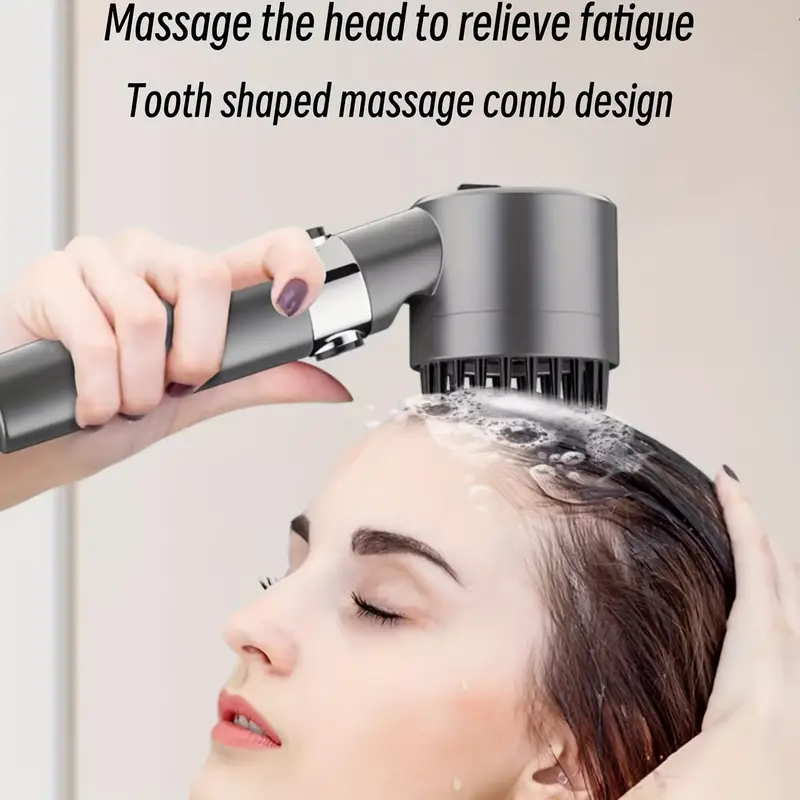 1pc Pressurized Handheld Shower Head, 3 Modes Adjustable Water Output Shower Hea