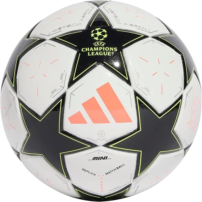 adidas UCL Mini Football  White Black Plamet T