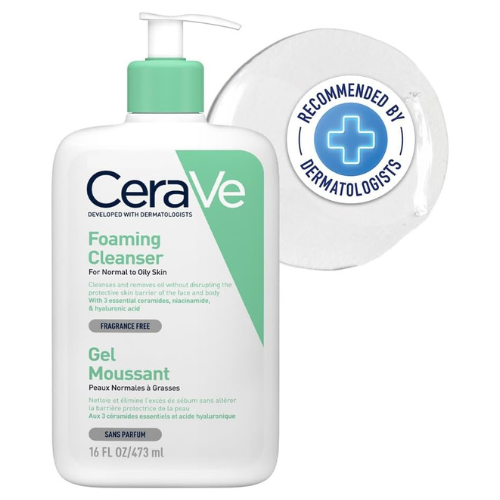 CeraVe Foaming Cleanser | Face and Body Wash for Normal to Oily Skin with Hyalur