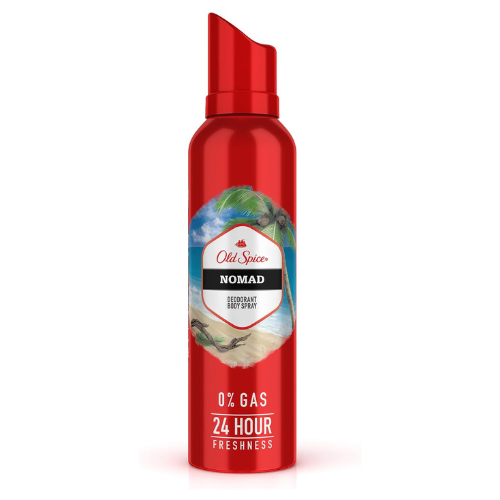 Old Spice Nomad No Gas 24 hour Long Lasting Freshness Deodorant Perfume Body Spr