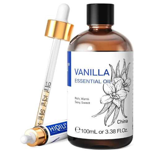 HIQILI Vanilla Essential Oil for Diffuser, Pure Natural Vanilla Oil for Skin, So