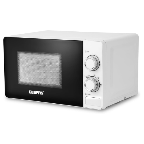 Geepas 20L Microwave Oven - 1100W Solo Microwave Oven with 5 Power Levels - Rehe