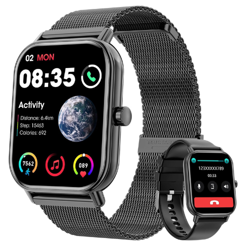 Smart Watch for Women Men, Fitness Tracker Watch for Android Phones iPhone Compa