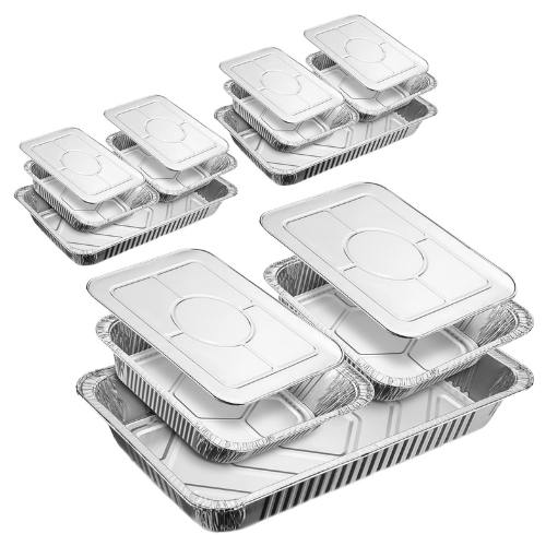 Disposable Chafing Dish Buffet Set Food Warming Trays - 3 Water Food Warmer Pans