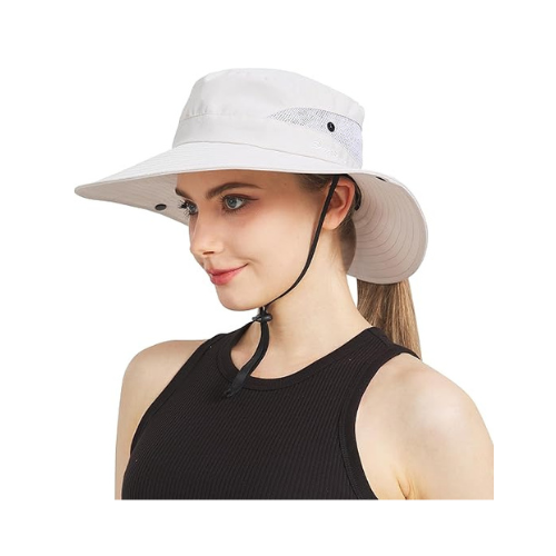 NPJY Sun Hat Womens Men 3” Wide Brim UPF 50+ Fishing Beach Bucket Hats