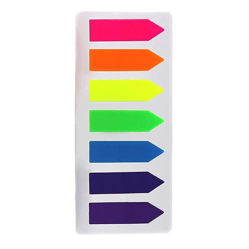 MARKQ 175 Pcs Arrow Page Markers, Post-It Sticky Notes Tab, Index Tab Flags for 