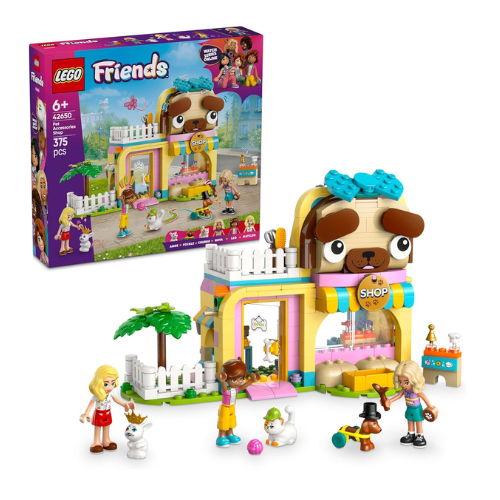 LEGO Friends Pet Accessories Shop Toy Building Playset, Kids’ Pretend-Play Set w