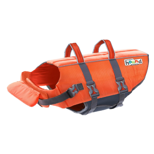 Outward Hound Granby Splash Orange Dog Life Jacket, Large