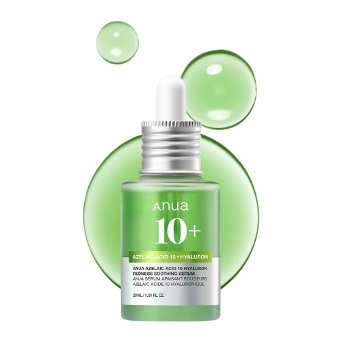 Anua Azelaic Acid 10 Hyaluron Redness Soothing Serum, Facial Serum for Sensitive